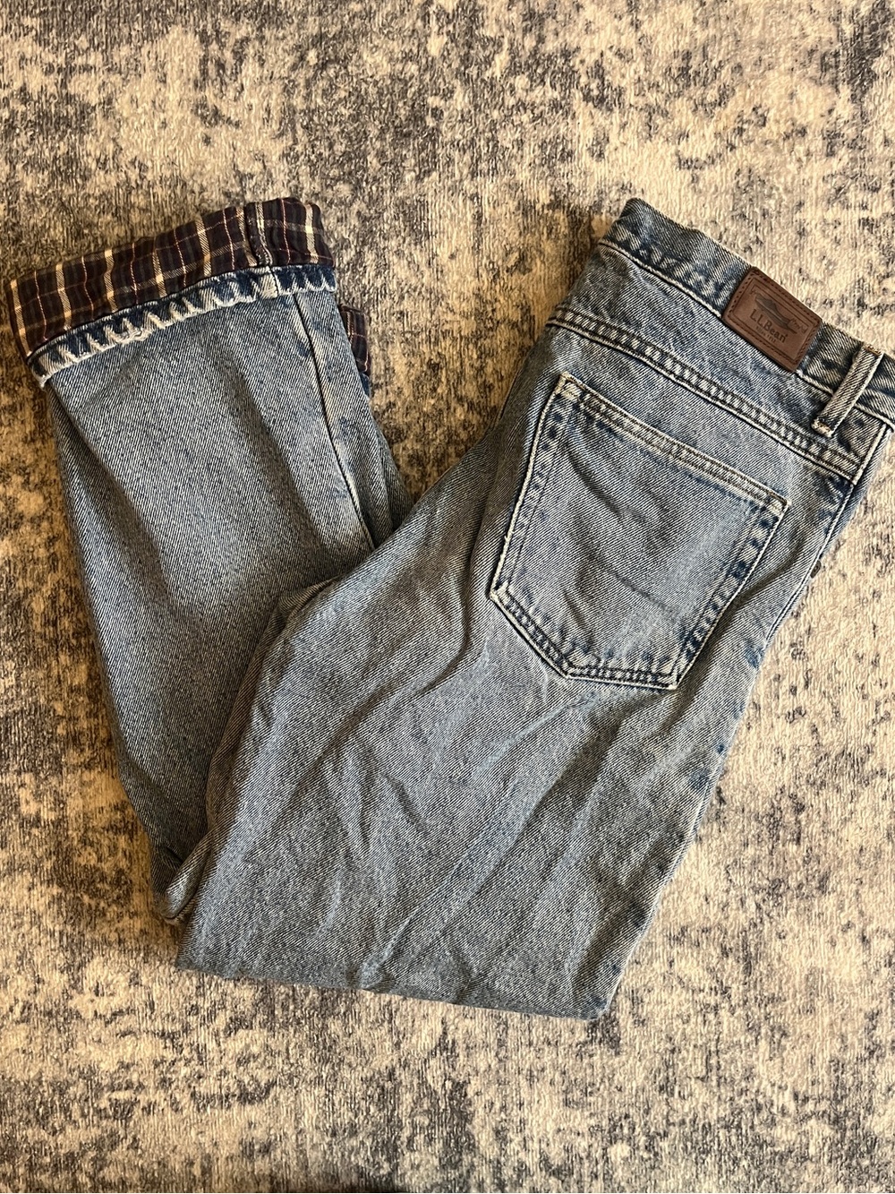 L.L. Bean Men's Double L Jeans, Flannel-Lined, Classic Fit